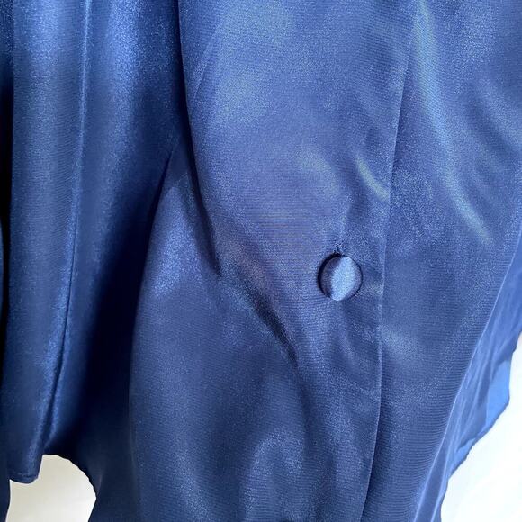 Victoria's Secret lightweight navy button down pajama top women's size large - Picture 5 of 7